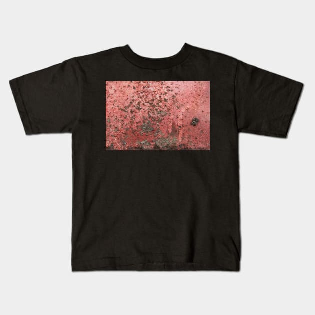 Seen better days - Blush and grey rusty texture Kids T-Shirt by WesternExposure